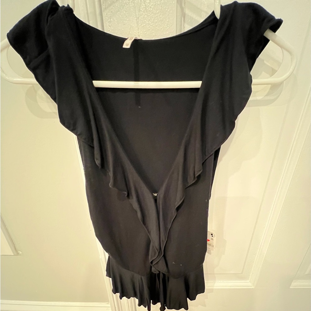 Free People BNWT Sexy Black Top